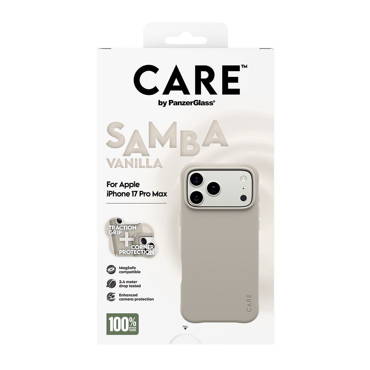 CARE™ by PanzerGlass® Samba Case Vanilla w. MagSafe iPhone 17 Pro Max